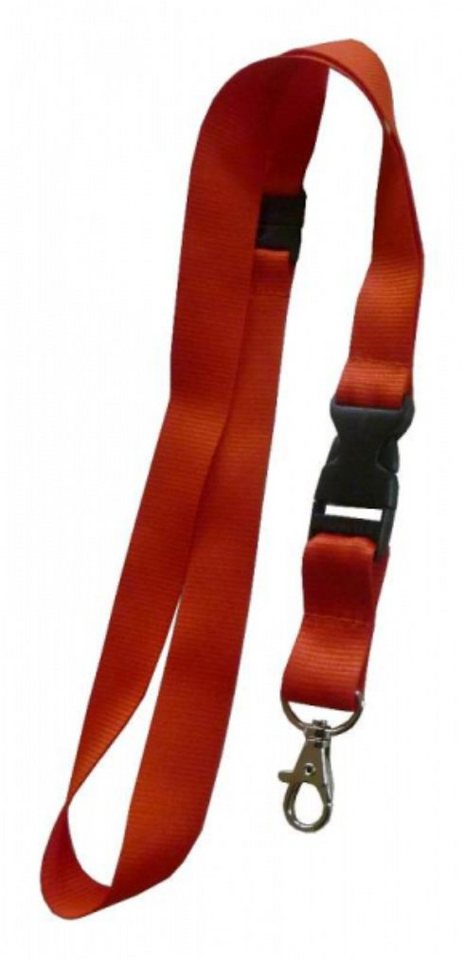 Kranholdt Schlüsselanhänger Umhängeband / Lanyards mit Sicherheitsbruchstelle (10-tlg), mit drehbarem Karabinerhaken und Steckschnalle von Kranholdt