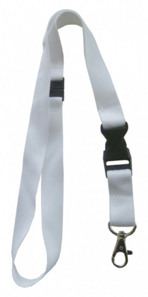 Kranholdt Schlüsselanhänger Umhängeband / Lanyards mit Sicherheitsbruchstelle (10-tlg), mit drehbarem Karabinerhaken und Steckschnalle von Kranholdt