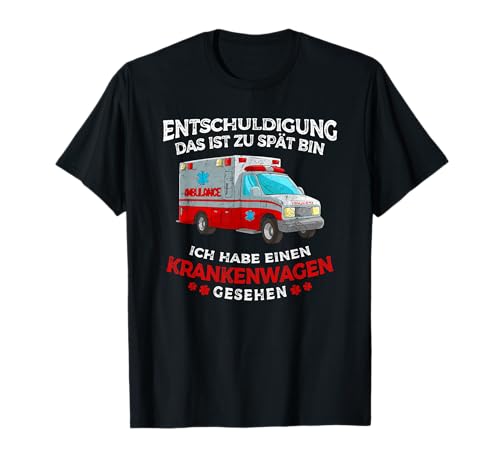 Kinder Krankenwagen Auto Entschuldigung Dass Ich Zu Spät Bin T-Shirt Kinder Krankenwagen Auto Entschuldigung Dass Ich Zu Spät Bin T-Shirt von Krankenwagen Auto Spielzeug Tees