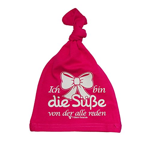 Krause & Sohn Baby Mütze pink Geschenk Geschenkidee Neugeborenes Baby-Spruch (Mädchen) von Krause & Sohn