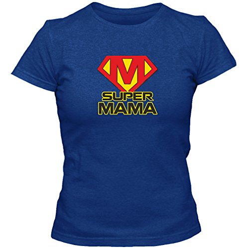 T-Shirt Geschenk Super Mama Muttertag Geburtstag (L mit Name) von Krause & Sohn