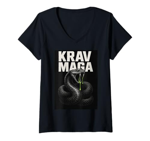 Damen Krav MAGA Viper Strike Bekleidung T-Shirt mit V-Ausschnitt Damen Krav MAGA Viper Strike Bekleidung T-Shirt mit V-Ausschnitt von Krav Maga Apparel