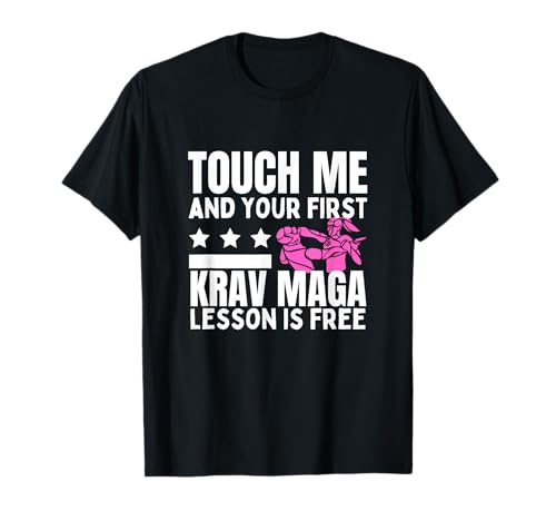 Krav Maga Lektion kostenlos Lustiges Mädchen Frauen Krav Maga T-Shirt Krav Maga Lektion kostenlos Lustiges Mädchen Frauen Krav Maga T-Shirt von Krav Maga Enthusiast Martial Arts Lifestyle