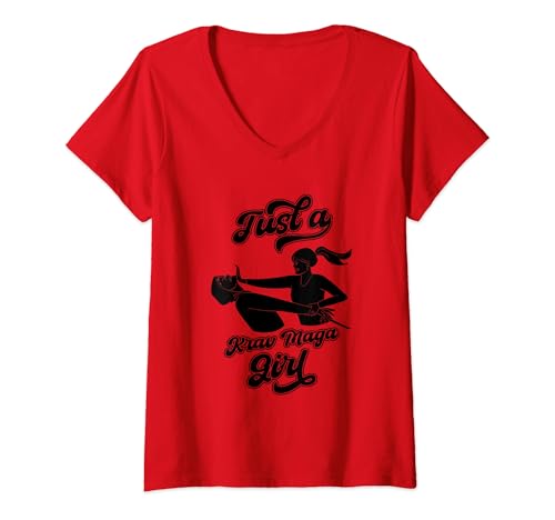 Damen Krav Maga Kampfsport Selbstverteidigung - Israel Krav Maga T-Shirt mit V-Ausschnitt Damen Krav Maga Kampfsport Selbstverteidigung - Israel Krav Maga T-Shirt mit V-Ausschnitt von Krav Maga Geschenke & Ideen