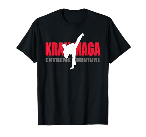 Krav Maga Contact Combat Israel Defense Forces Herren-Geschenk für Kinder T-Shirt von Krav Maga Self Defense Combat Israel Men Kid Gift