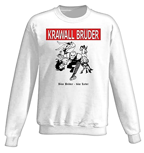 Krawallbrüder - Böse Brüder, Sweatshirt [weiß] Größe L von Krawallbrüder