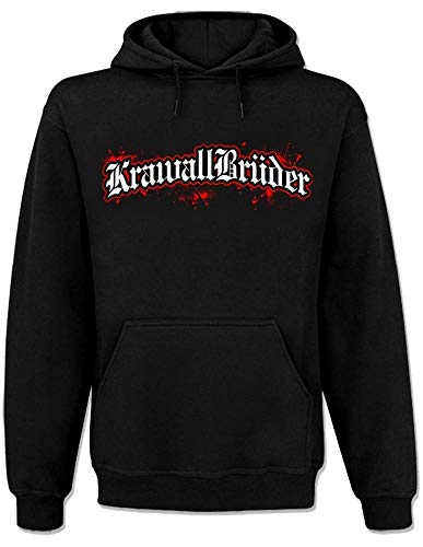 Krawallbrüder - Logo, Kapu [schwarz] Größe S von Krawallbrüder