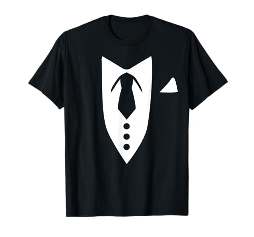 Krawatte T-Shirts Herren Unisex S Schwarz Halbarm Crew Neck Klassische Passform Smoking Formal T-Shirt Dinner Partys Hochzeiten Krawatte T-Shirts Herren Unisex S Schwarz Halbarm Crew Neck Klassische Passform Smoking Formal T-Shirt Dinner Partys Hochzeiten von Krawatte Tshirts
