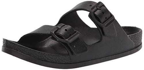 Krazy Kicks Bequeme flache Sandalen für Mädchen, Schwarz, 1 Little Kid von Krazy Kicks