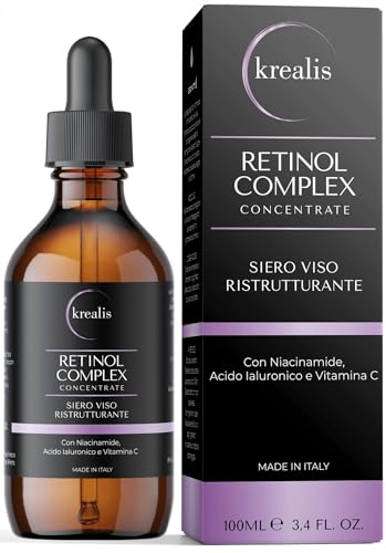 •100ml• Retinol Serum, mit Niacinamid, Hyaluron & Vitamin C, Serum Gesicht, Anti-Falten für Skincare von Damen & Männer •100ml• Retinol Serum, mit Niacinamid, Hyaluron & Vitamin C, Serum Gesicht, Anti-Falten für Skincare von Damen & Männer von Krealis