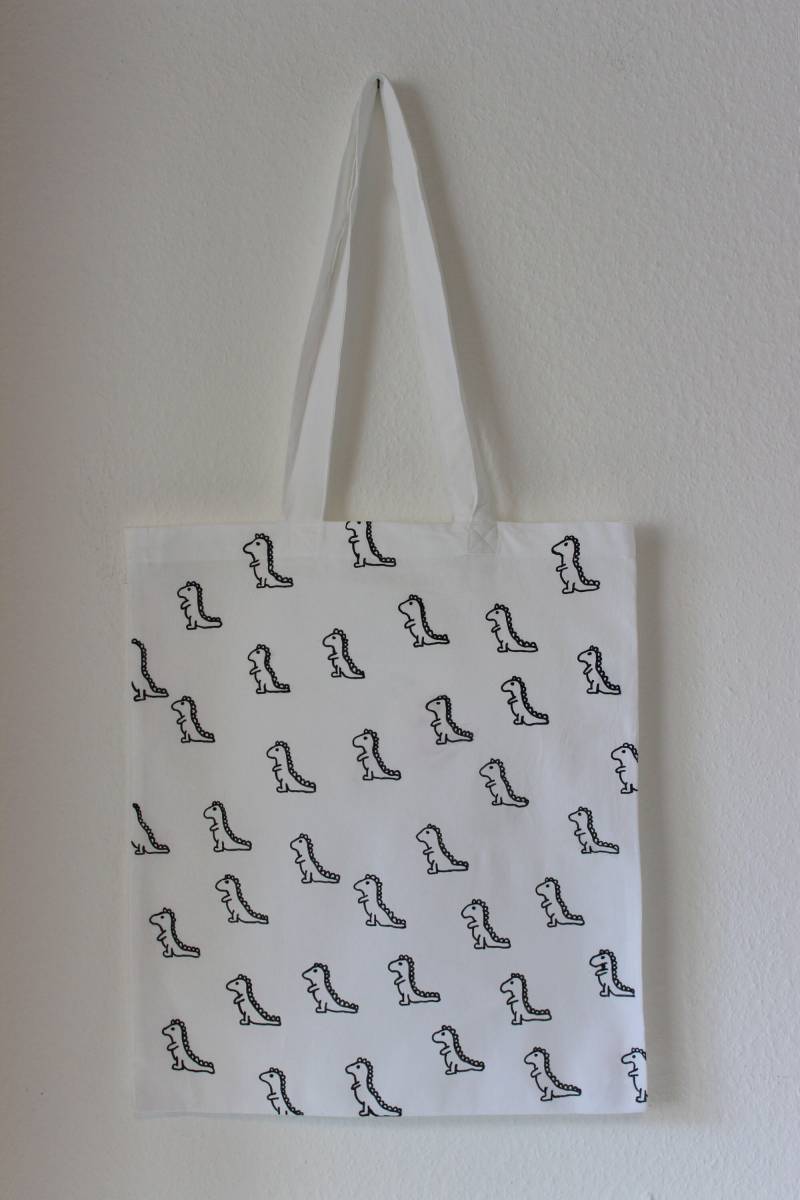 Bemalte Stofftasche "Dino" Bemalte Stofftasche "Dino" von KrealivShop