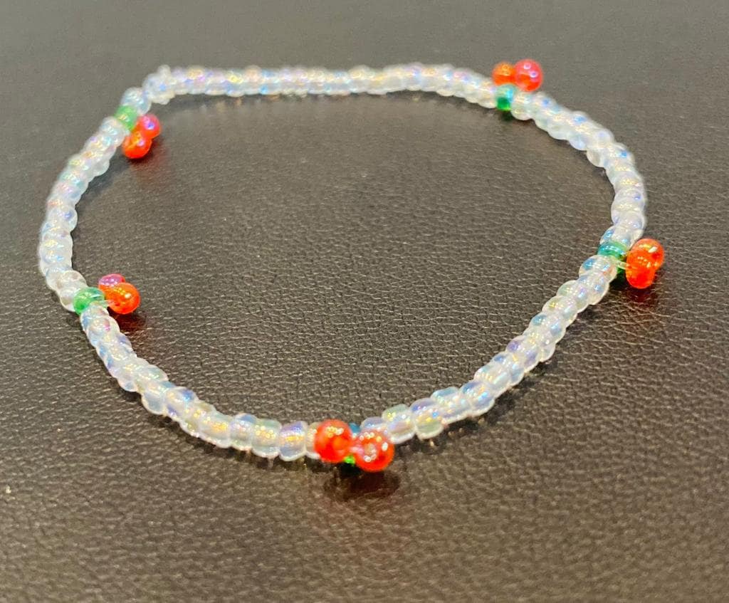 Perlenarmband, Kirscharmband, Perlenglitzerarmband, Knallrote Kirschen Perlenarmband, Kirscharmband, Perlenglitzerarmband, Knallrote Kirschen von KreationWithBeads