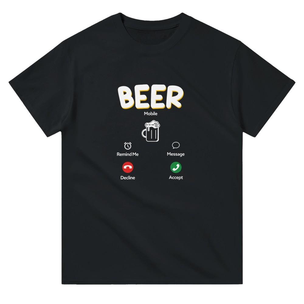 Geschenk T-Shirt Vatertag Shirt Für Papa Freund Geburtstag Vater Partner Bier Liebhaber Bierliebhaber Witzig Humor von KreationenKrause