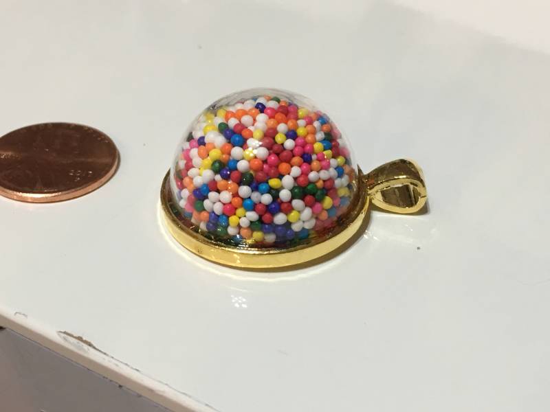 Schöne Glaskugel Halskette Kuchen Streusel Schöne Glaskugel Halskette Kuchen Streusel von KreationsByKristaArt
