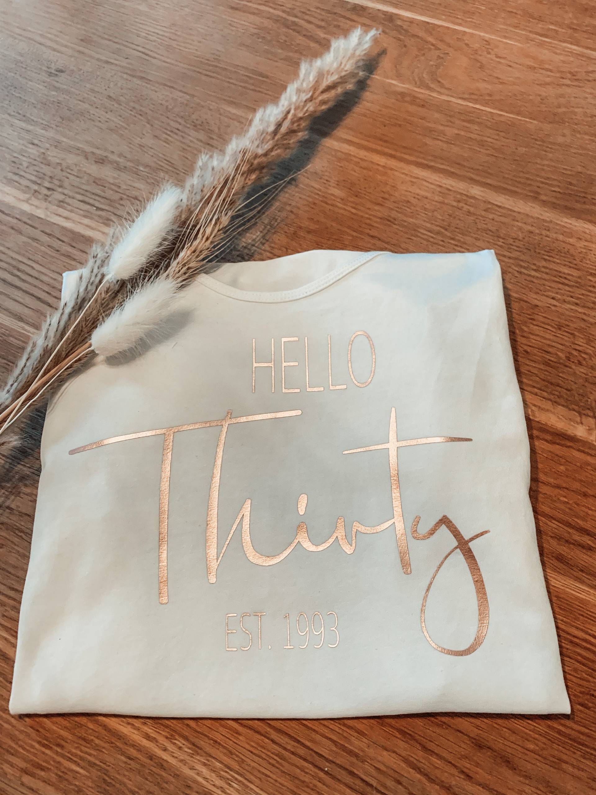 Bügelbild Geburtstag Personalisiert von KreativHerzchenShop