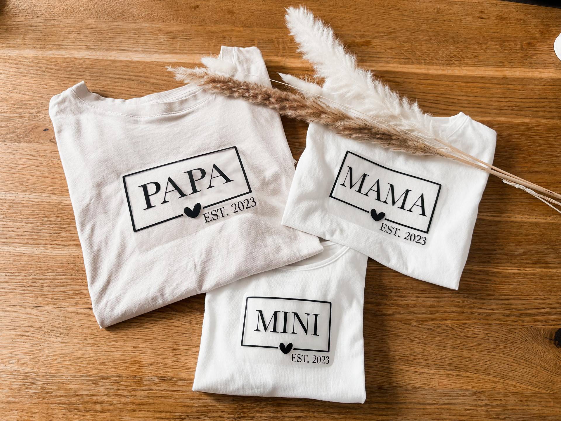 Bügelbild | Mama Papa Mini Geschenkidee von KreativHerzchenShop