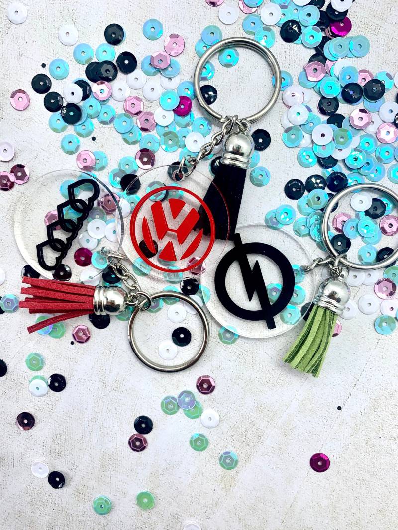 Autoliebe Handgefertigter Acryl Schlüsselanhänger Mit Logo - Personalisiertes Geschenk Autoliebe Handgefertigter Acryl Schlüsselanhänger Mit Logo - Personalisiertes Geschenk von KreativKautz
