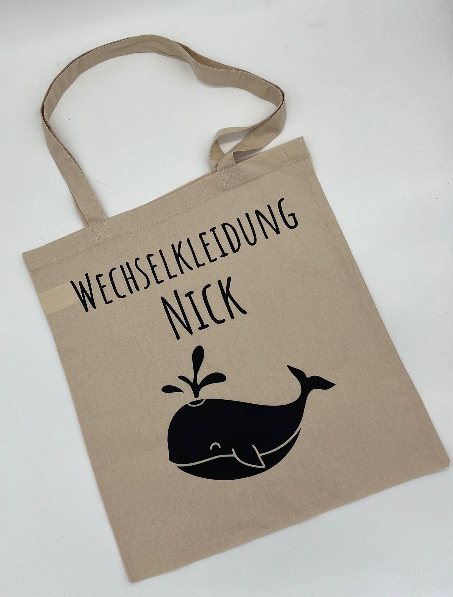 Stofftasche, Geschenk, Kindergarten, Stoffbeutel, Wechselkleidung, Markttasche, Henkeltasche, Baumwolle, Einkaufstasche, Jutebeutel von KreativLaserDesigns