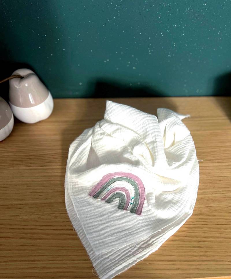 Musselin-Halstuch „Regenbogen" Für Kinder von KreativLoewin