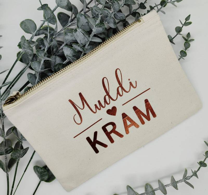 Kosmetiktasche Mama, Kulturbeutel Muddi, Schminktasche, Beautybag, Tasche, Bag, Muddi von KreativVogel