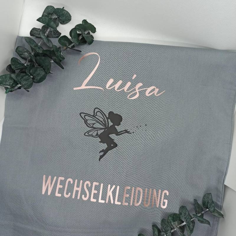 Personalisierte Tragetasche Wechselkleidung, Kindergarten, Wechselkleidung Tasche Stoffbeutel Personalisiert, Kindergarten von KreativVogel