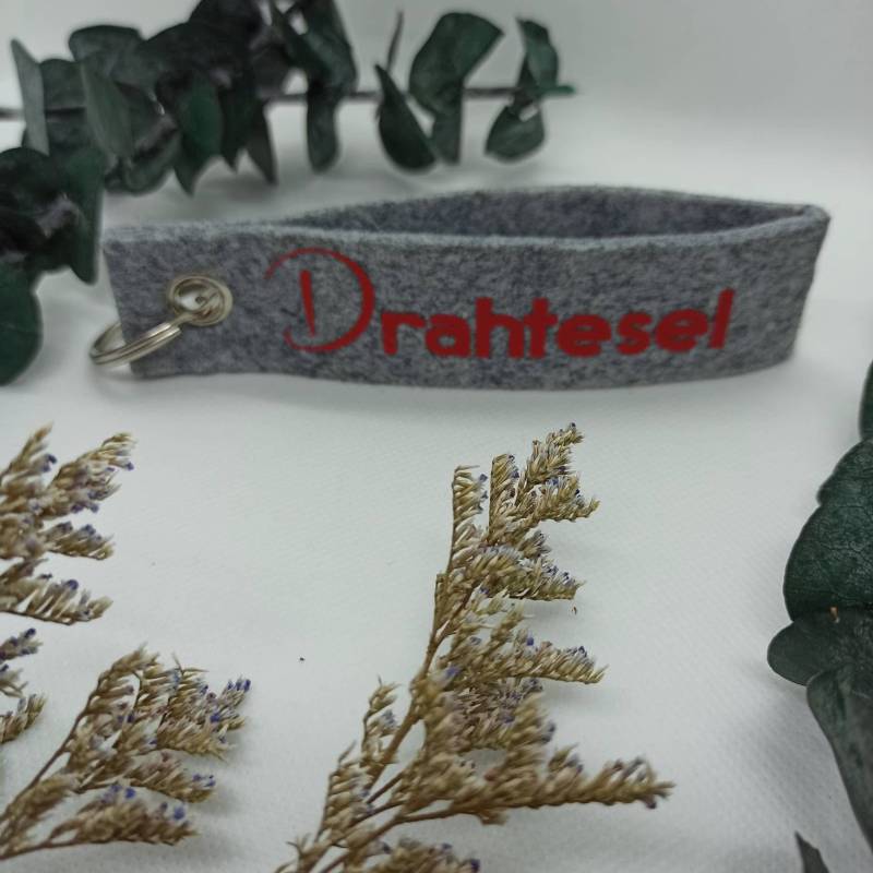 Schlüsselanhänger Fahrrad Drahtesel, Anhänger Geschenk, Filz von KreativVogel