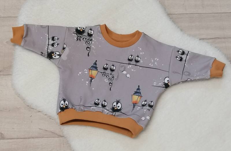 Handmade Oversize Sweater Größe 68 - 74 86 Motive Piepmatz von KreativWeltChrissi