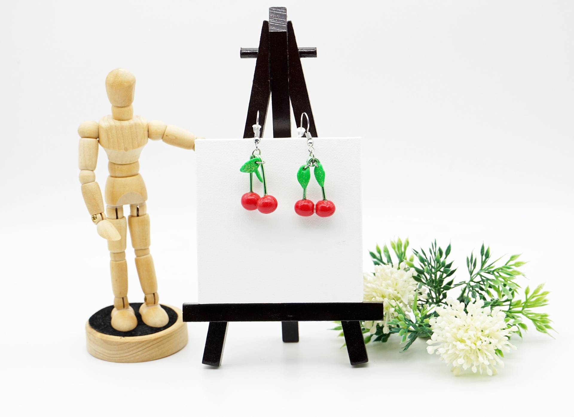 Handgefertigte Kirsch-Ohrringe Aus Fimo - Fruchtige Statement-Ohrringe Für Jeden Anlass Handgefertigte Kirsch-Ohrringe Aus Fimo - Fruchtige Statement-Ohrringe Für Jeden Anlass von KreativZauber