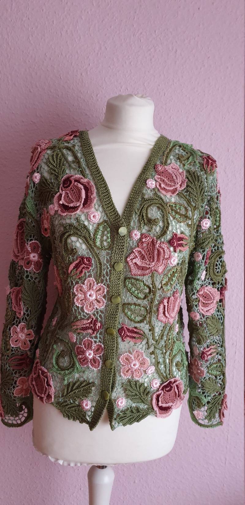 Jackegehäkelt Gr.36 Echte Handarbe von KreativeSpitze