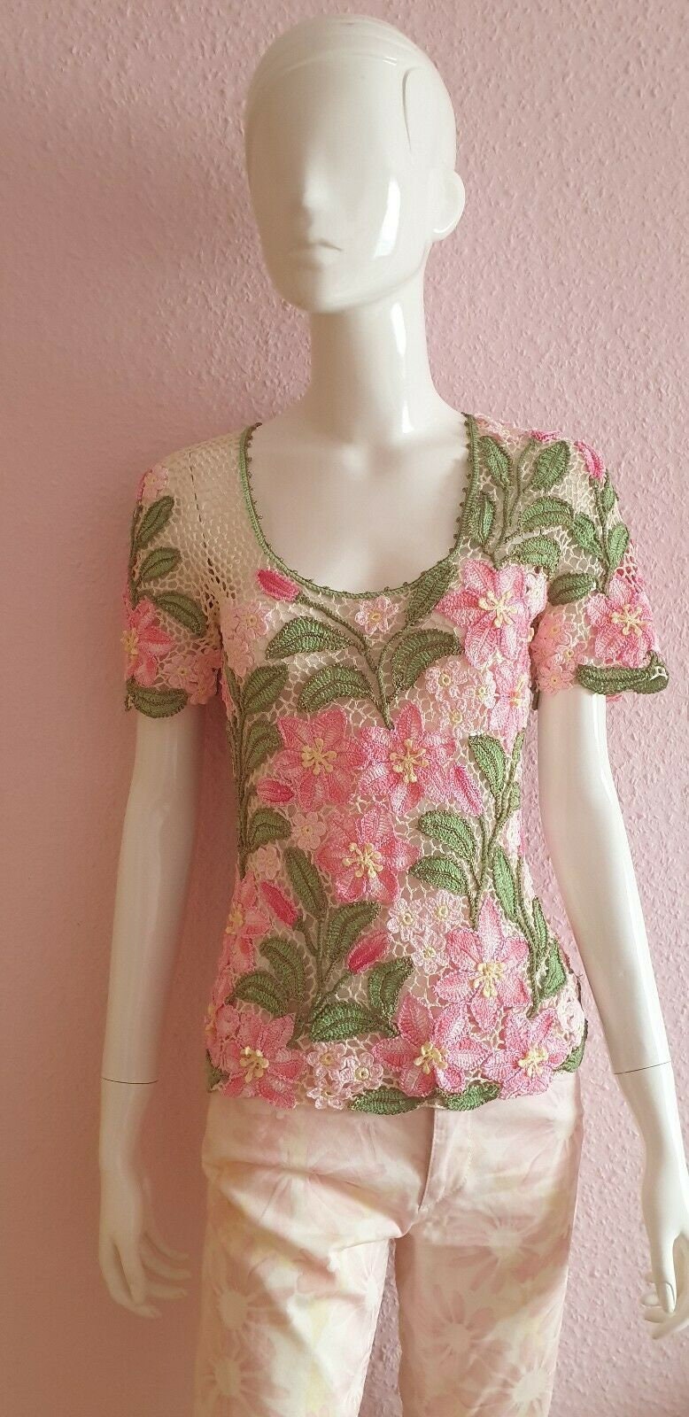 Top Gehäkelt Gr.36-46Baumwolle Echte Handarbeit von KreativeSpitze