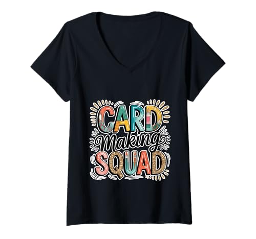 Damen Card Making Squad Handwerkshobbykreativität - T-Shirt mit V-Ausschnitt Damen Card Making Squad Handwerkshobbykreativität - T-Shirt mit V-Ausschnitt von Kreatives Hobby -Crafting -Team