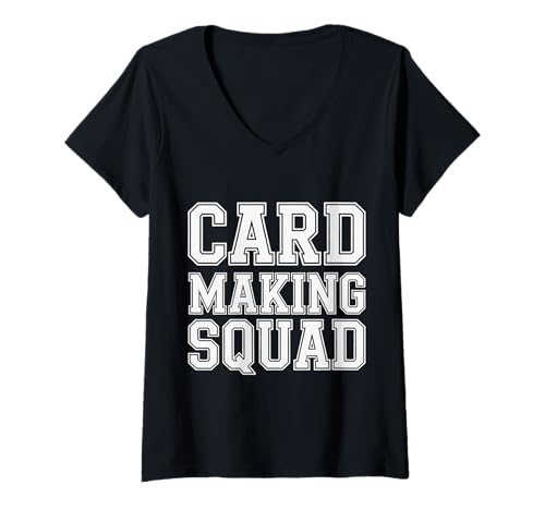 Damen Card Making Squad Handwerkshobbykreativität |- T-Shirt mit V-Ausschnitt Damen Card Making Squad Handwerkshobbykreativität |- T-Shirt mit V-Ausschnitt von Kreatives Hobby -Crafting -Team