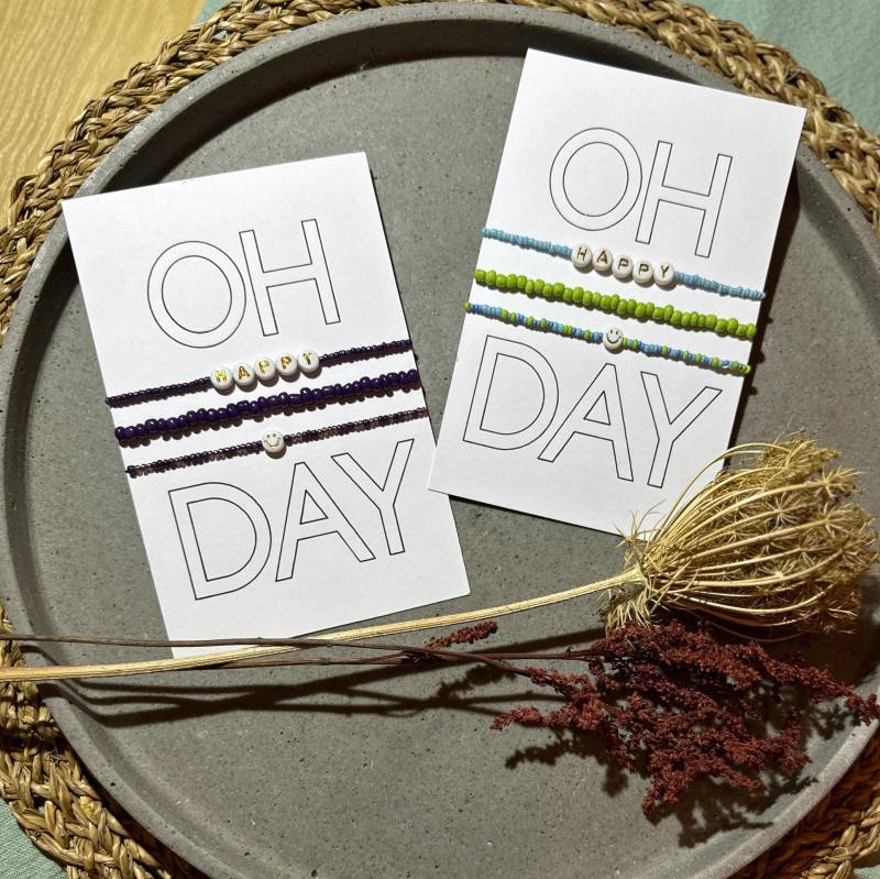 Armband "Oh Happy Day" von KreativesLiebes