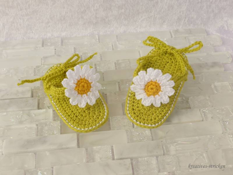 Gehäkelte Babyschuhe Flip Flops Gehäkelte Babyschuhe Flip Flops von KreativesStricken