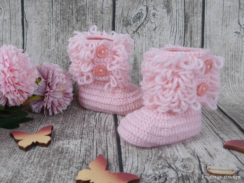 Gehäkelte Babystiefel, Babybooties -Unikat Gehäkelte Babystiefel, Babybooties -Unikat von KreativesStricken