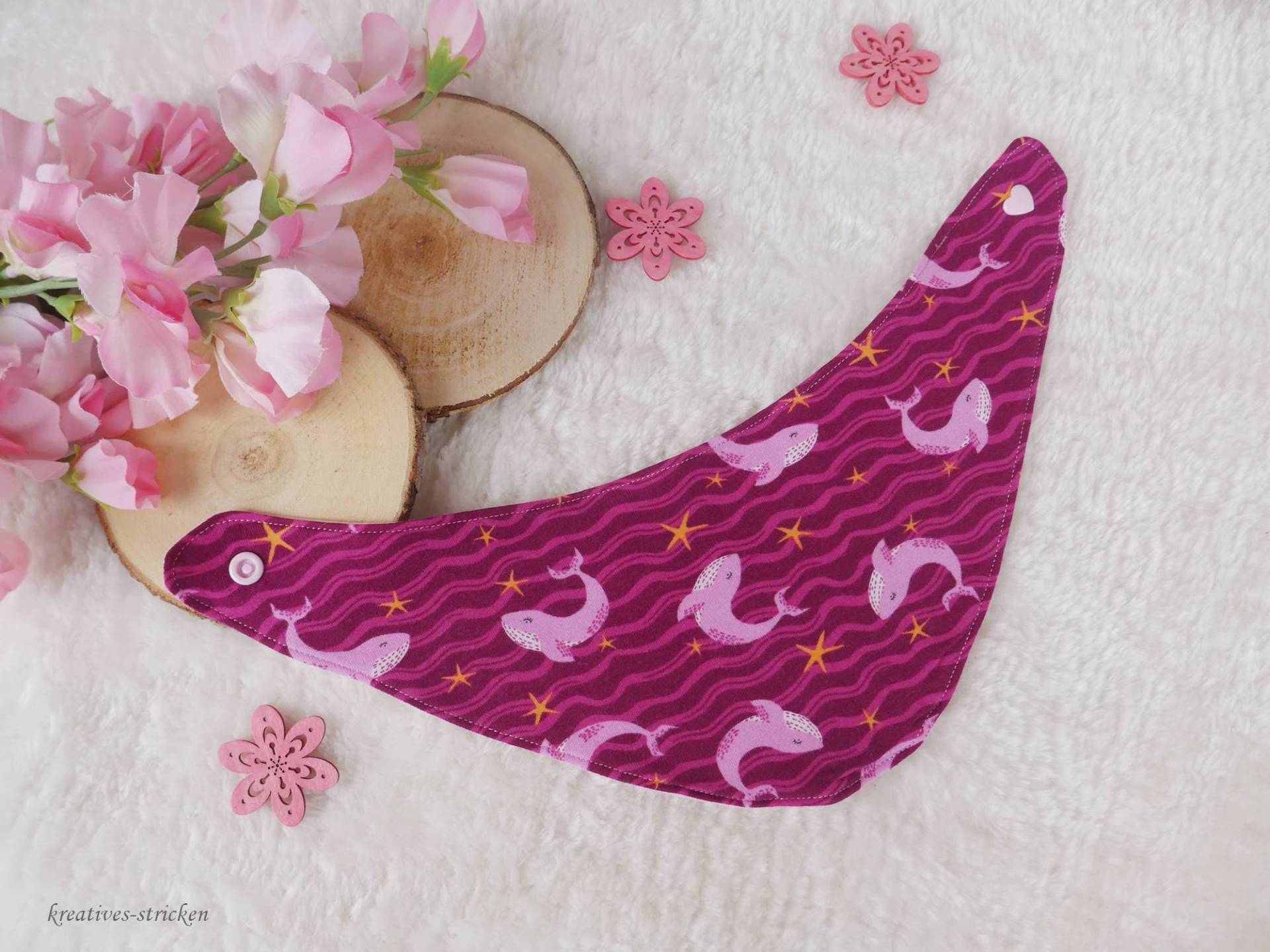 Gr. 0-6 Monate Genähtes Babyhalstuch, Halstuch Baby von KreativesStricken