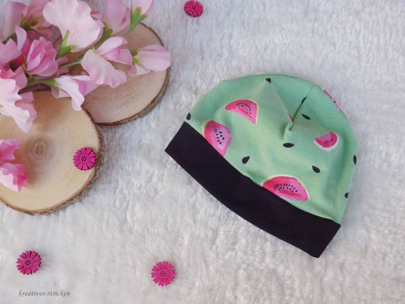 Ku 30-34 Genähte Babymütze "Süße Melone" Ku 30-34 Genähte Babymütze "Süße Melone" von KreativesStricken