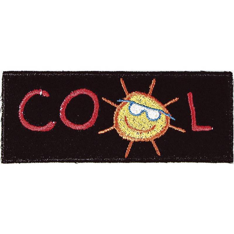 Applikation Aufnäher Patches - Sonne Cool Gr. Ca. 10, 5 X 4cm 04001 von Kreativhaeuschen