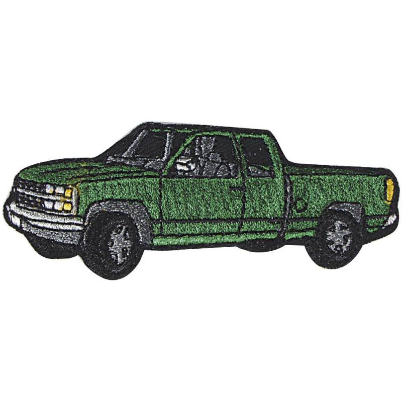 Aufnäher Applikation - Auto Grüner Pick Up Gr. Ca. 9, 5 X3 cm 03122 von Kreativhaeuschen