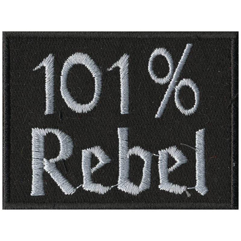 Aufnäher Applikation - Biker 101% Rebel Gr. Ca. 8 X 6, 5 cm 06148 von Kreativhaeuschen