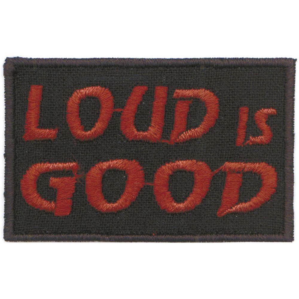 Aufnäher Applikation Patch Biker - Loud Is Good 03282 Gr. 5 X 3 cm von Kreativhaeuschen