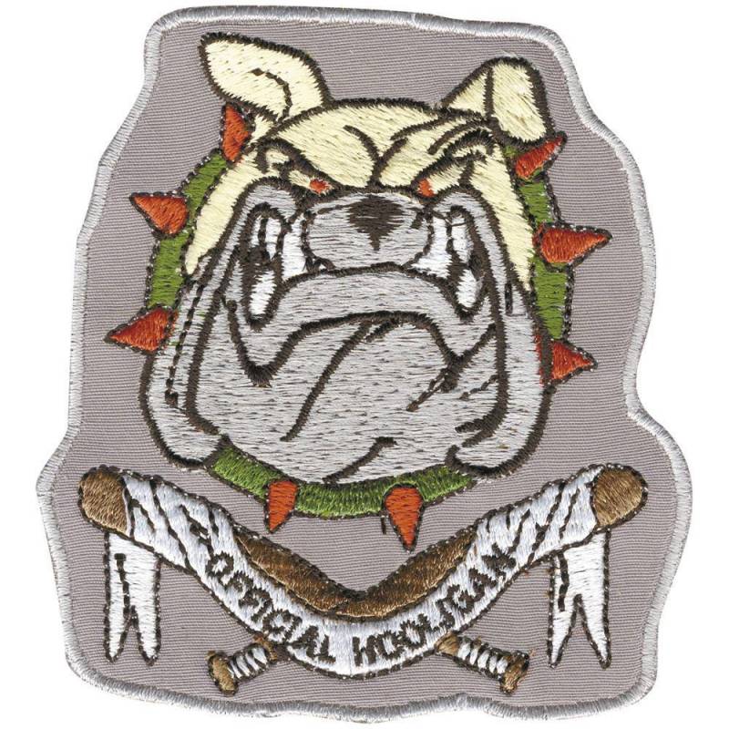 Aufnäher Applikation Patch Bulldogge Dog Hund - 04405 Gr. Ca. 8, 5 X 8cm von Kreativhaeuschen