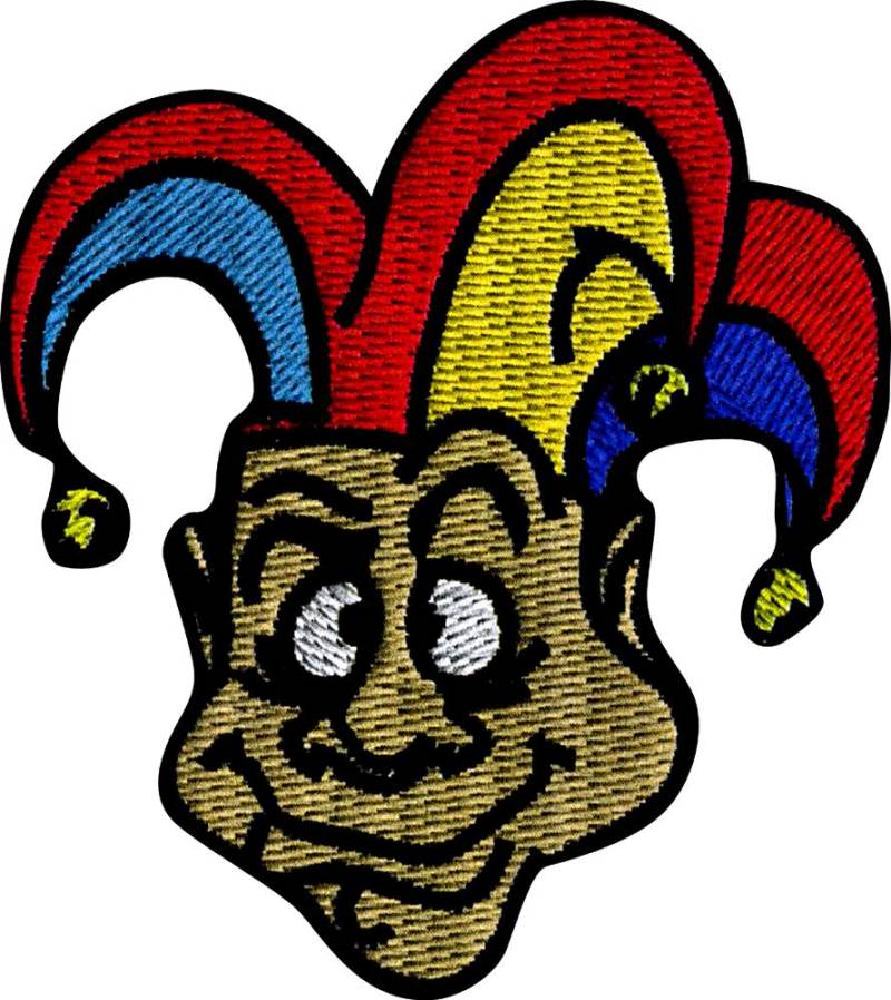 Aufnäher Applikation Patch - Karneval Clown Gr. Ca. 5 X 6 cm 04743 von Kreativhaeuschen