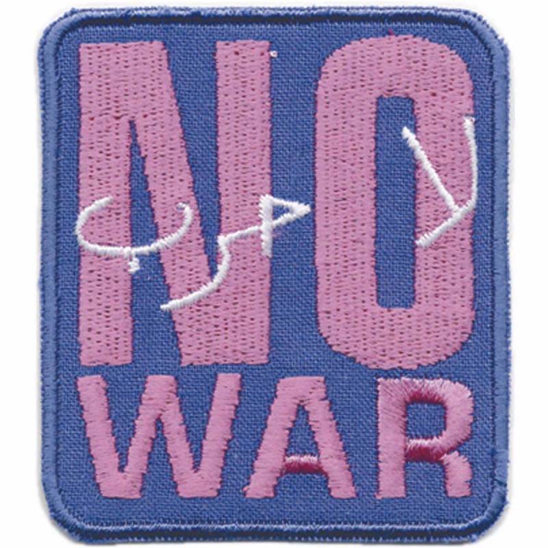Aufnäher Applikation Patch - No War Gr. Ca. 5 X cm 03288 von Kreativhaeuschen