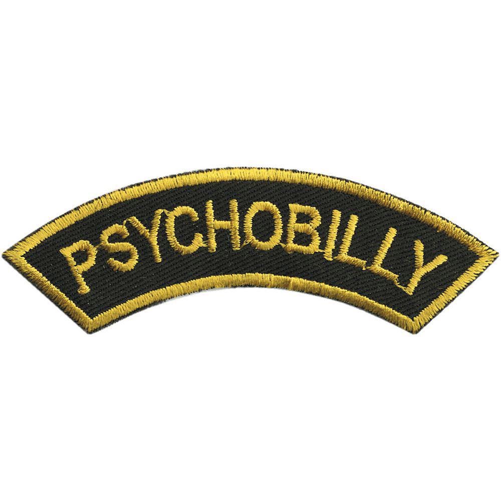 Aufnäher Applikation Patch - Psychobilly Gr. Ca. 9 X 2 cm 06076 Aufnäher Applikation Patch - Psychobilly Gr. Ca. 9 X 2 cm 06076 von Kreativhaeuschen