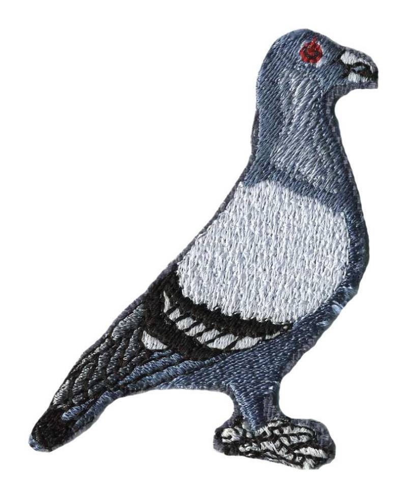 Aufnäher Applikation Patch - Vogel Friedenstaube Taube Gr. Ca. 8 X 5 cm 00530 von Kreativhaeuschen