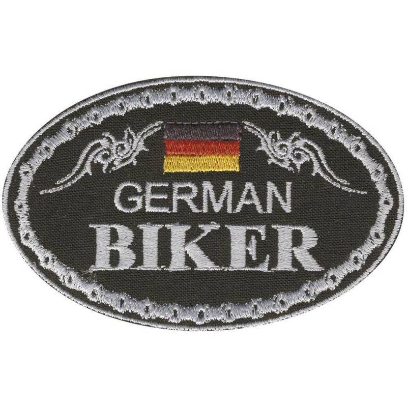 Aufnäher Applikation Patches - German Biker 04335 Gr. Ca. 9, 5 X 6 cm von Kreativhaeuschen