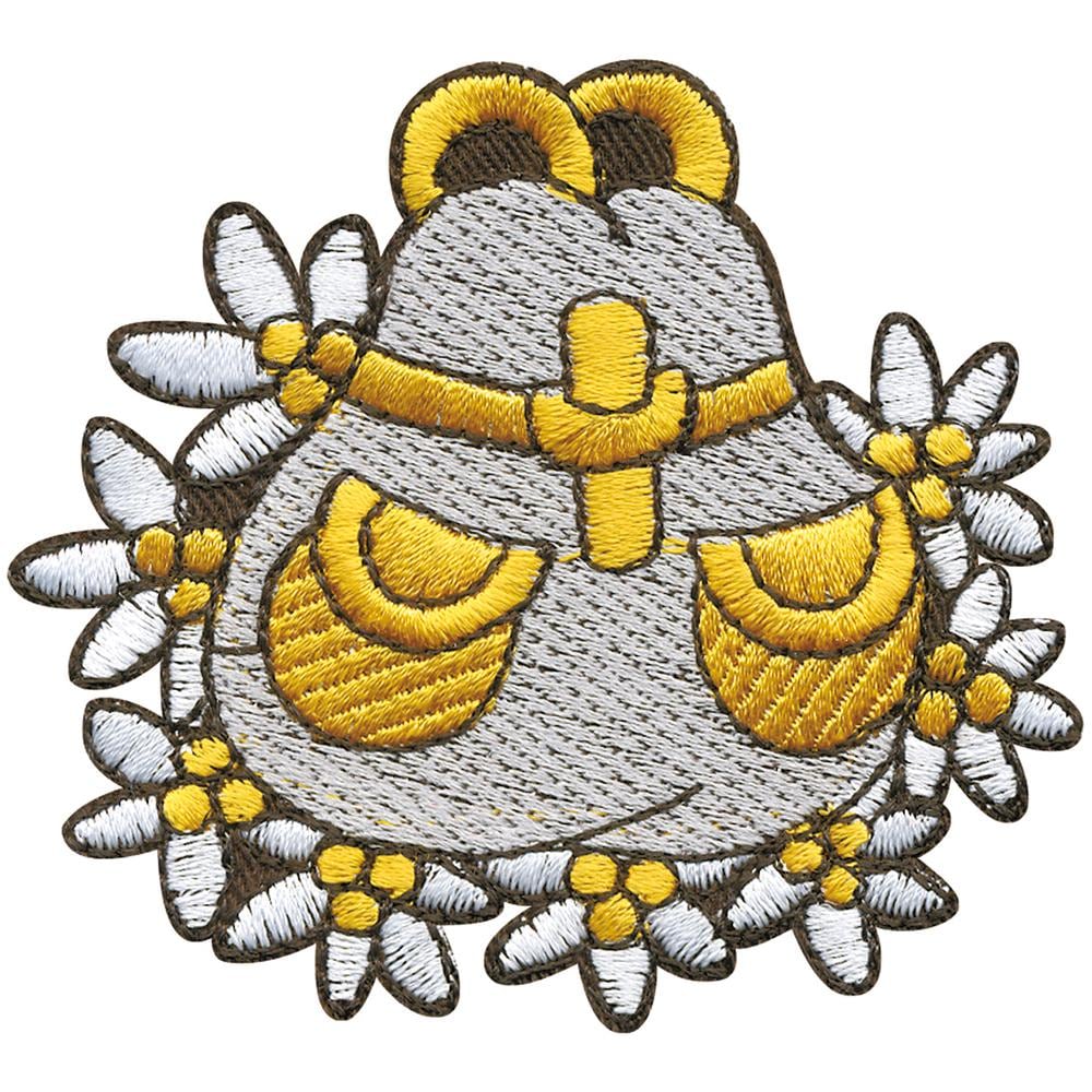 Aufnäher Applikation Patches - Rucksack Wanderrucksack Edelweiss 00054 Gr. Ca. 7 X 6, 5cm von Kreativhaeuschen