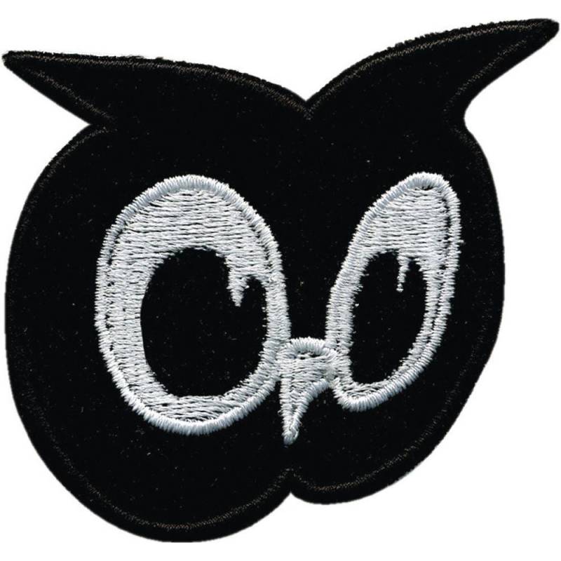 Aufnäher Applikation Patches - Schwarze Eule Nachtvogel Gr. Ca. 6 X 5, 5 cm 01893 von Kreativhaeuschen