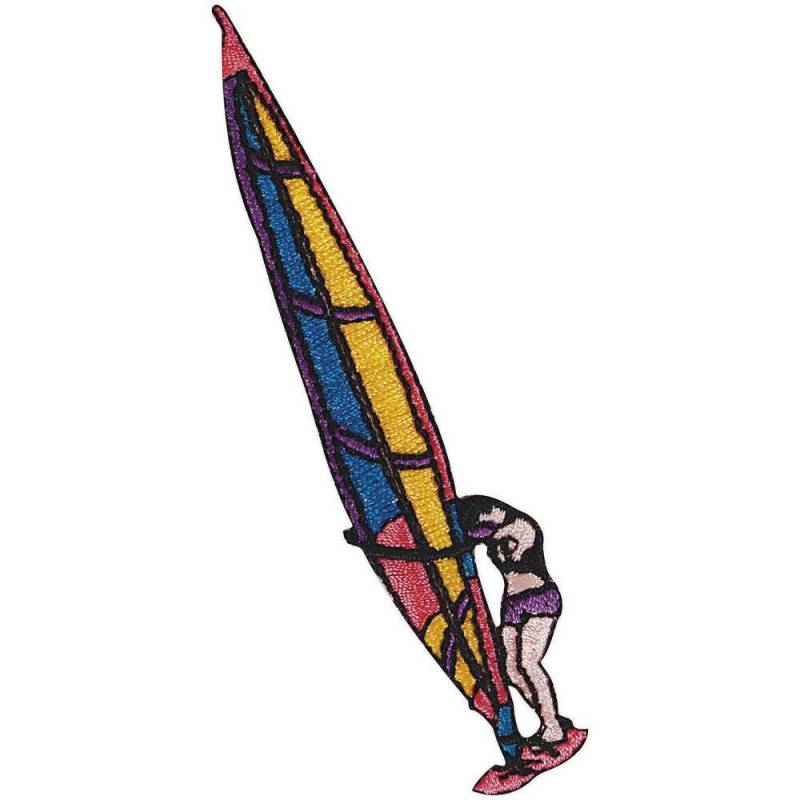 Aufnäher Applikation - Surferin Windsurfer Gr. Ca. 2, 5 X 10, 5cm 04687 von Kreativhaeuschen